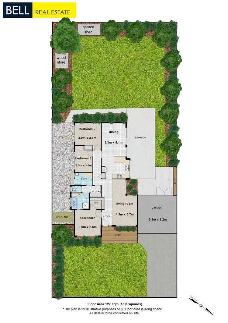Floorplan of Homely house listing, 55 Beresford Drive, Boronia VIC 3155