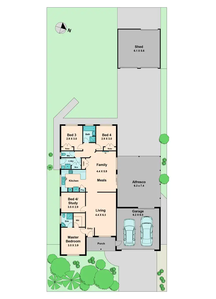 Floorplan of Homely house listing, 72 Cottage Crescent, Kilmore VIC 3764