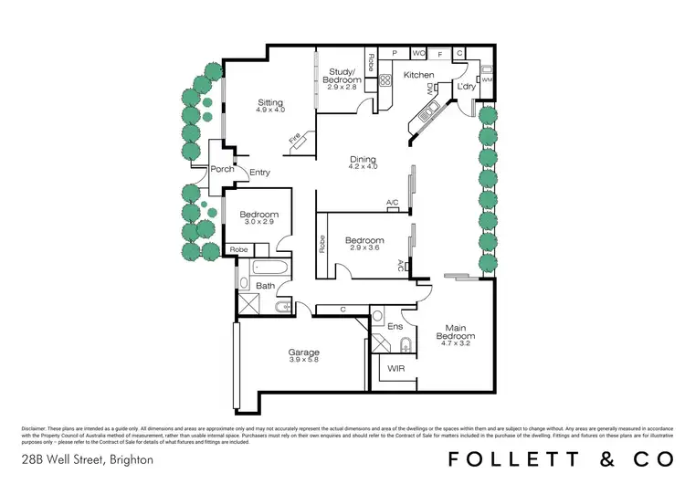 Floorplan of Homely townhouse listing, 28B Well Street, Brighton VIC 3186