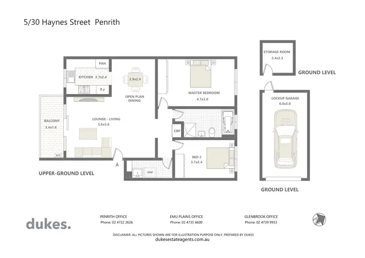 Floorplan of Homely unit listing, 5/30 Haynes Street, Penrith NSW 2750