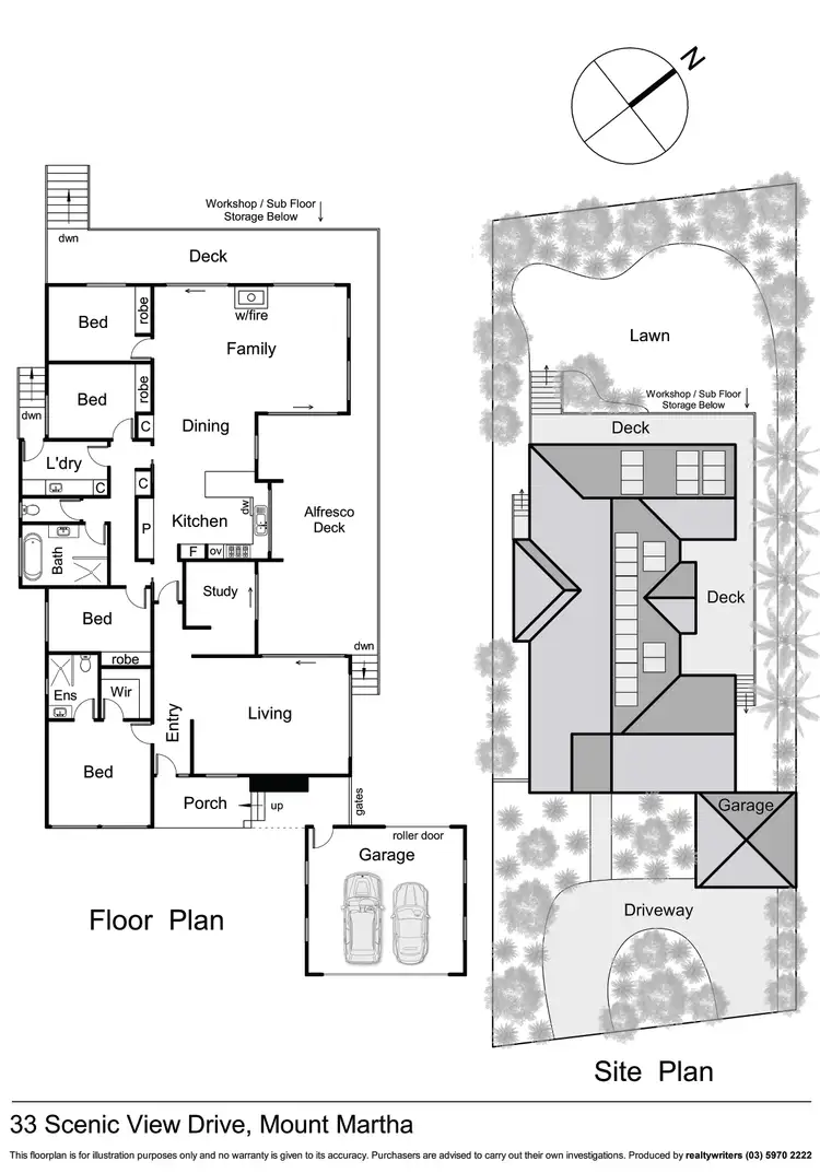 Floorplan of Homely house listing, 33 Scenic View Drive, Mount Martha VIC 3934