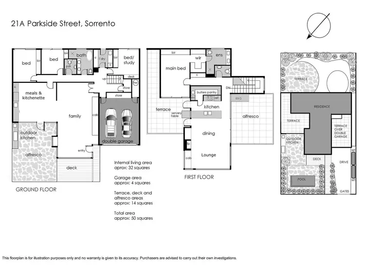 Floorplan of Homely house listing, 21A Parkside Street, Sorrento VIC 3943