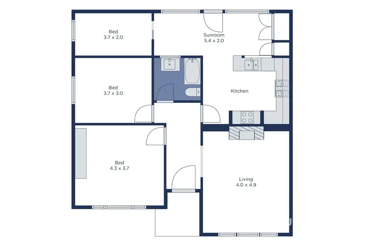 Floorplan of Homely house listing, 89 Scoresby Road, Bayswater VIC 3153