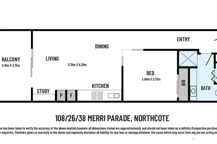 Floorplan of Homely apartment listing, 108/26 Merri Parade, Northcote VIC 3070