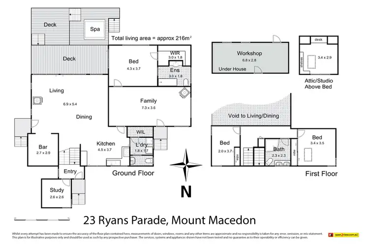 Floorplan of Homely house listing, 23 Ryans Parade, Mount Macedon VIC 3441