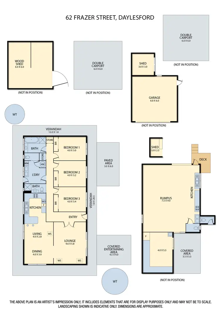 Floorplan of Homely house listing, 62 Frazer Street, Daylesford VIC 3460