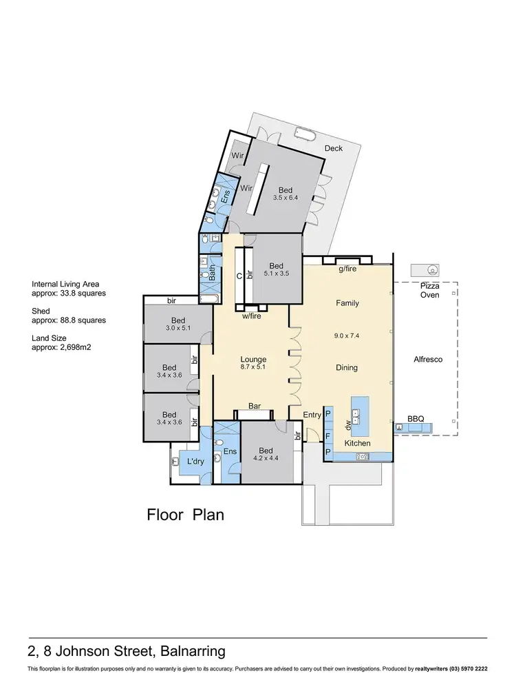 Floorplan of Homely house listing, 2/8 Johnson Street, Balnarring VIC 3926