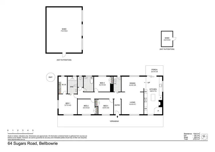 Floorplan of Homely rural property listing, 64 Sugars Road, Bellbowrie QLD 4070