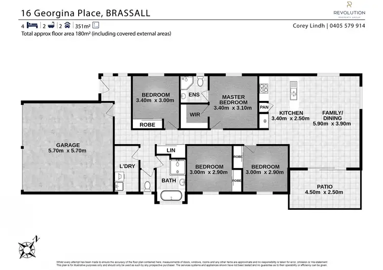 Floorplan of Homely house listing, 16 Georgina Place, Brassall QLD 4305
