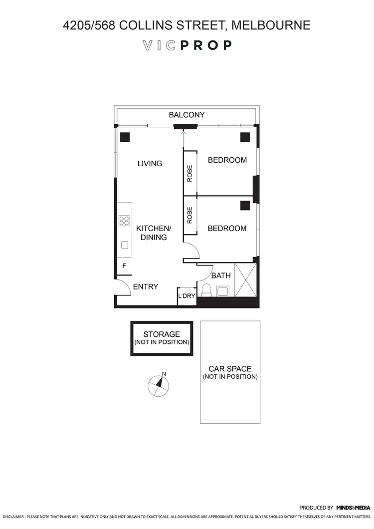 Floorplan of Homely apartment listing, 4205/568 Collins Street, Melbourne VIC 3000
