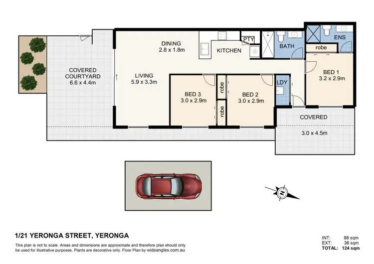 Floorplan of Homely unit listing, 1/21 Yeronga Street, Yeronga QLD 4104