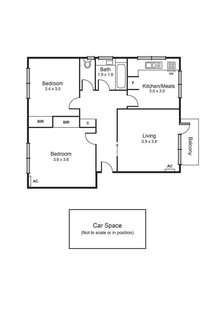 Floorplan of Homely apartment listing, 10/319 Inkerman Street, Balaclava VIC 3183