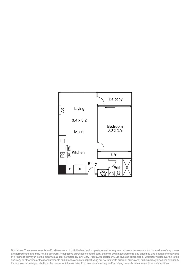 Floorplan of Homely apartment listing, 2002/50 Albert Road, South Melbourne VIC 3205