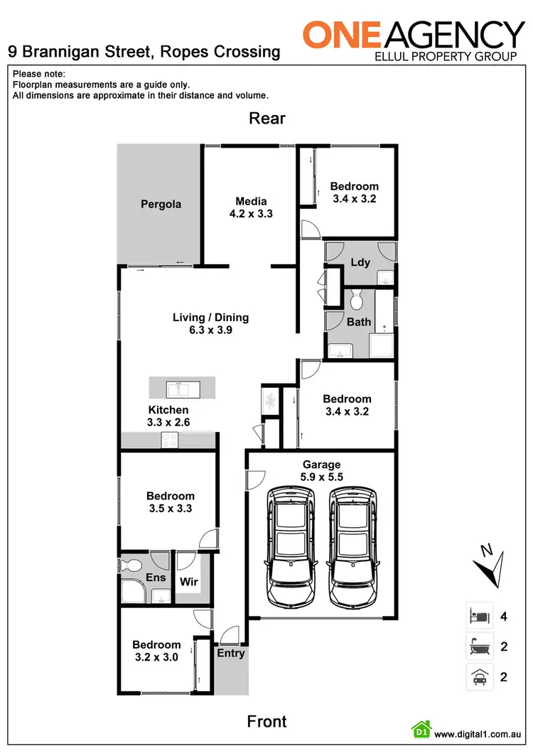 Floorplan of Homely house listing, 9 Brannigan Street, Ropes Crossing NSW 2760