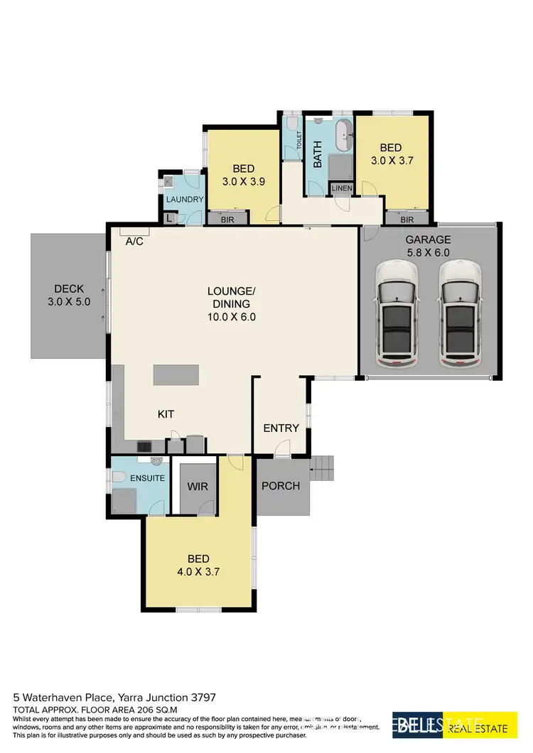 Floorplan of Homely house listing, 5 Waterhaven Place, Yarra Junction VIC 3797