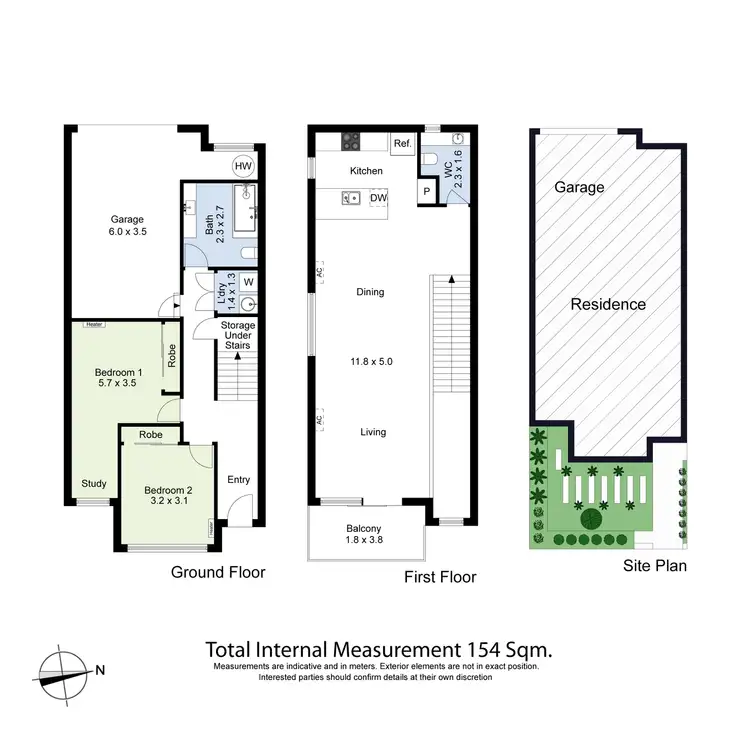 Floorplan of Homely townhouse listing, 16 Souter Crescent, Footscray VIC 3011