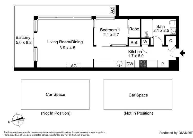 Floorplan of Homely apartment listing, 506/22 Chatham Street, Prahran VIC 3181