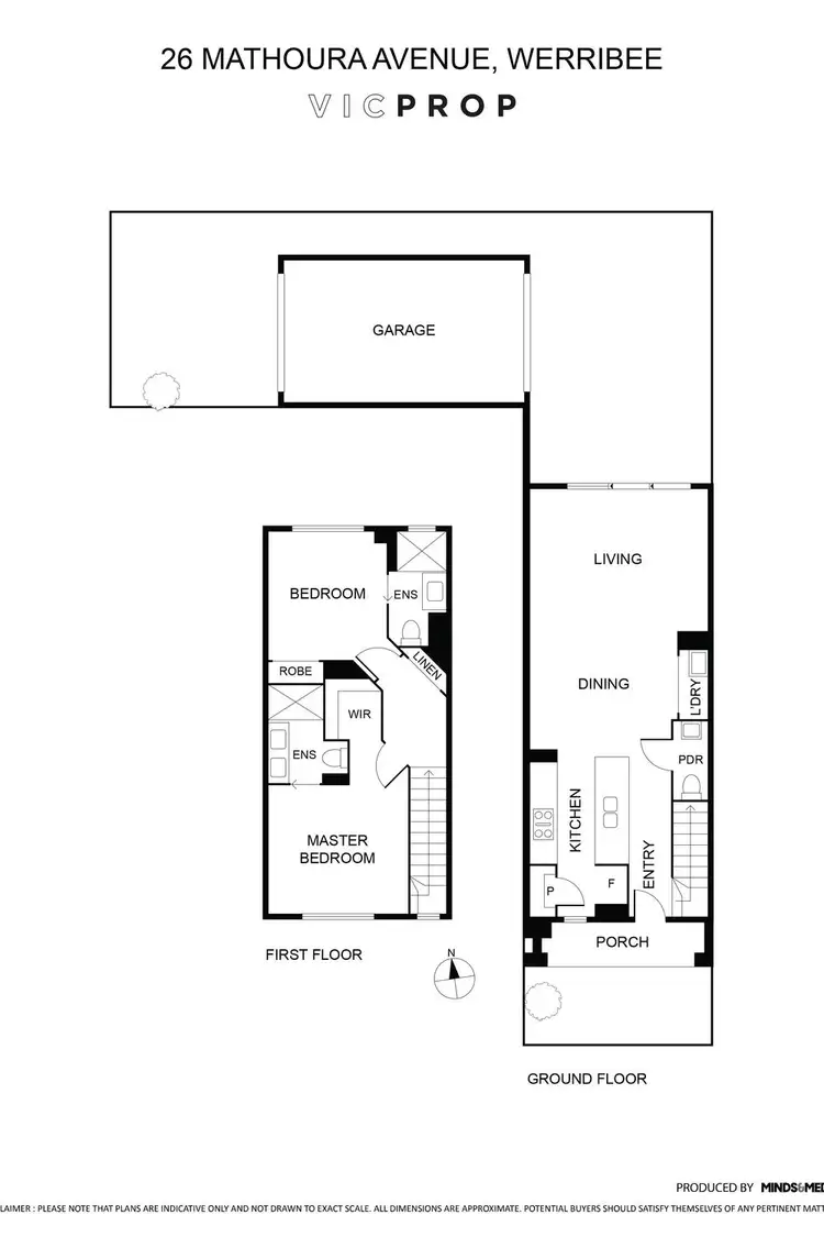 Floorplan of Homely townhouse listing, 26 Mathoura Avenue, Werribee VIC 3030