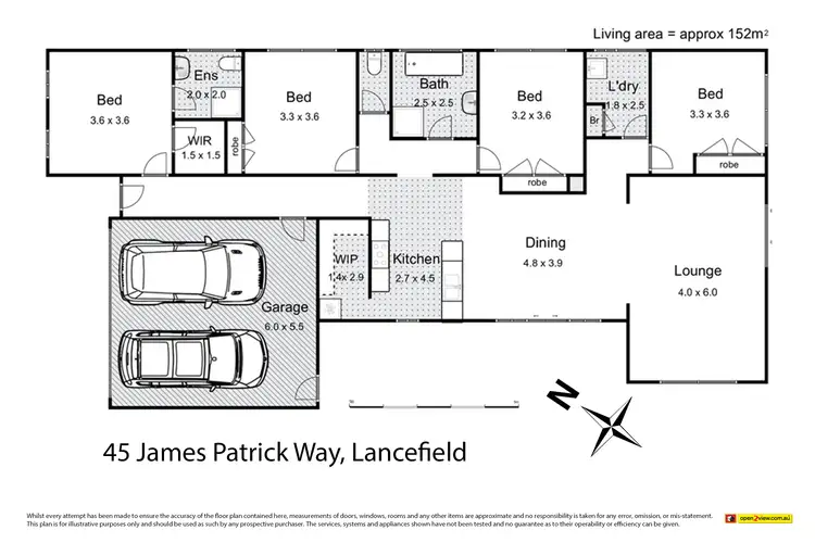 Floorplan of Homely house listing, 45 James Patrick Way, Lancefield VIC 3435