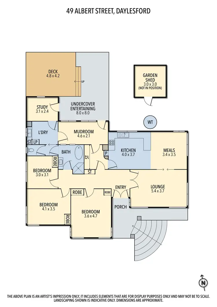 Floorplan of Homely house listing, 49 Albert Street, Daylesford VIC 3460