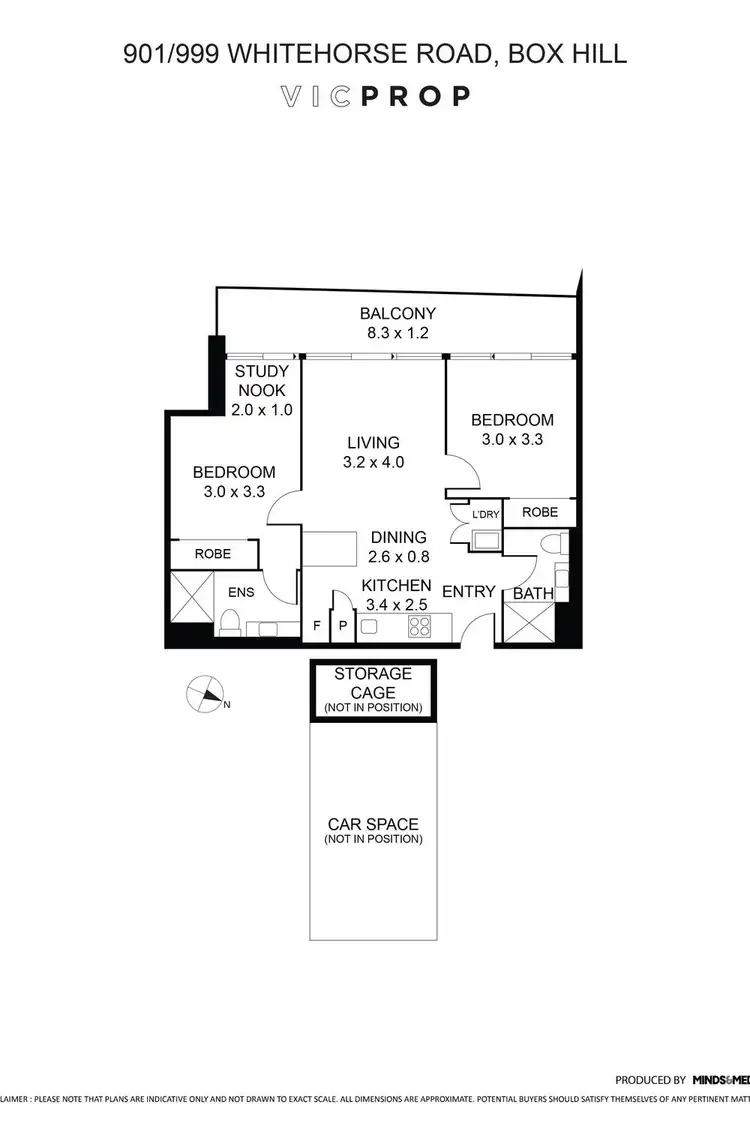Floorplan of Homely apartment listing, 901/999 Whitehorse Road, Box Hill VIC 3128
