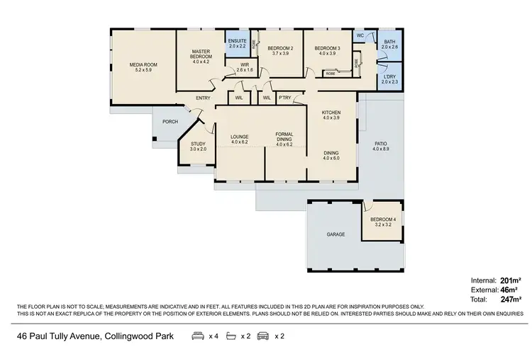 Floorplan of Homely house listing, 46 Paul Tully Avenue, Collingwood Park QLD 4301