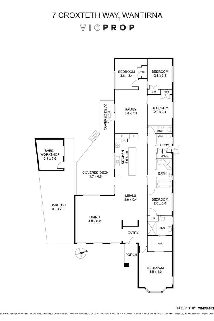 Floorplan of Homely house listing, 7 Croxteth Way, Wantirna VIC 3152