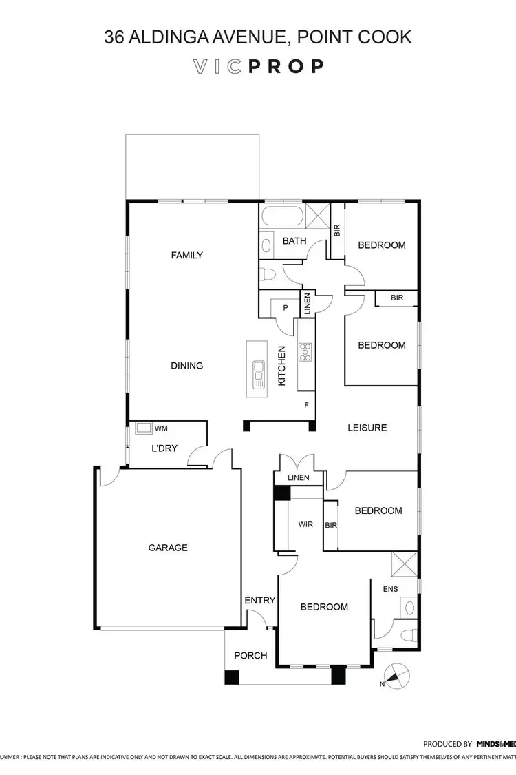 Floorplan of Homely house listing, 36 Aldinga Avenue, Point Cook VIC 3030