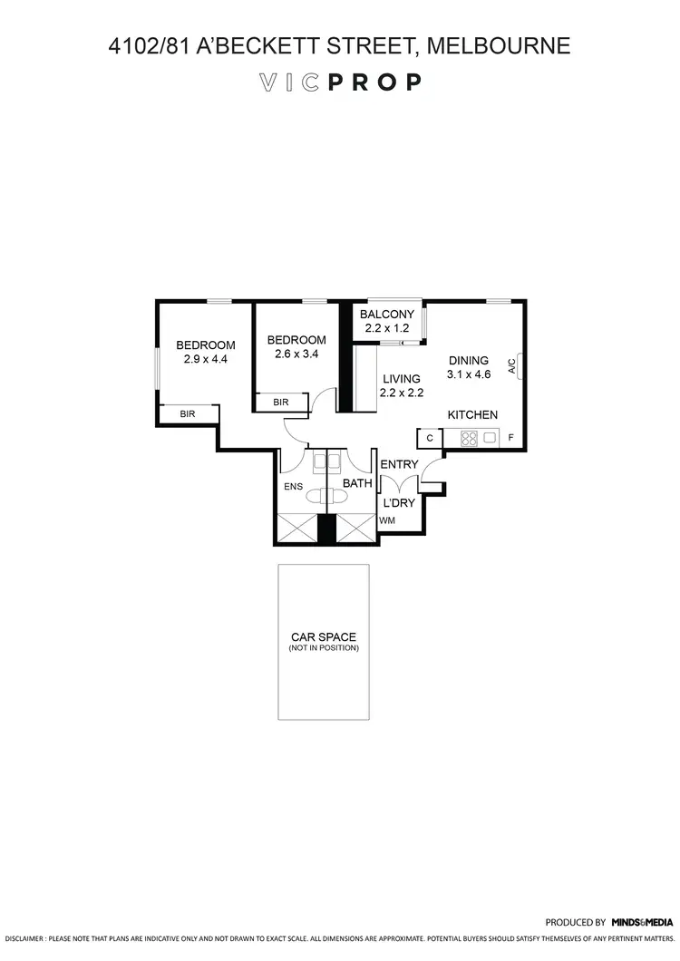 Floorplan of Homely apartment listing, 4102/81 Abeckett Street, Melbourne VIC 3000