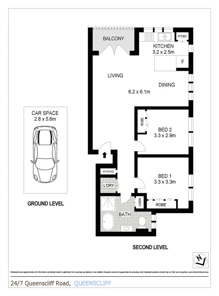 Floorplan of Homely apartment listing, 24/7 Queenscliff Road, Queenscliff NSW 2096