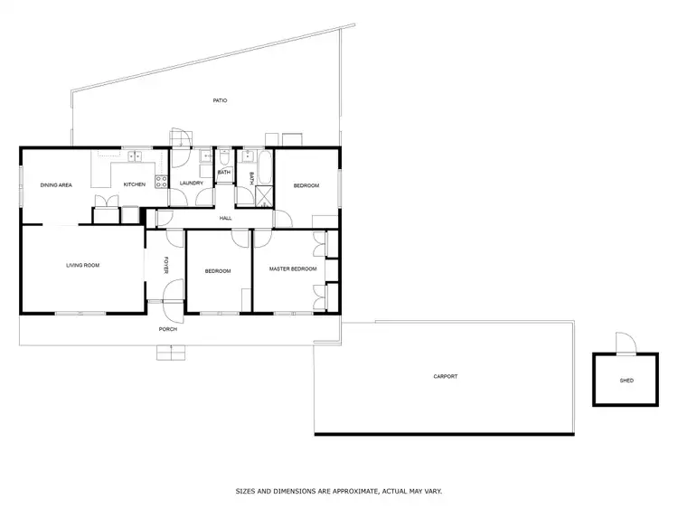 Floorplan of Homely house listing, 351 Lawrence Street, West Wodonga VIC 3690