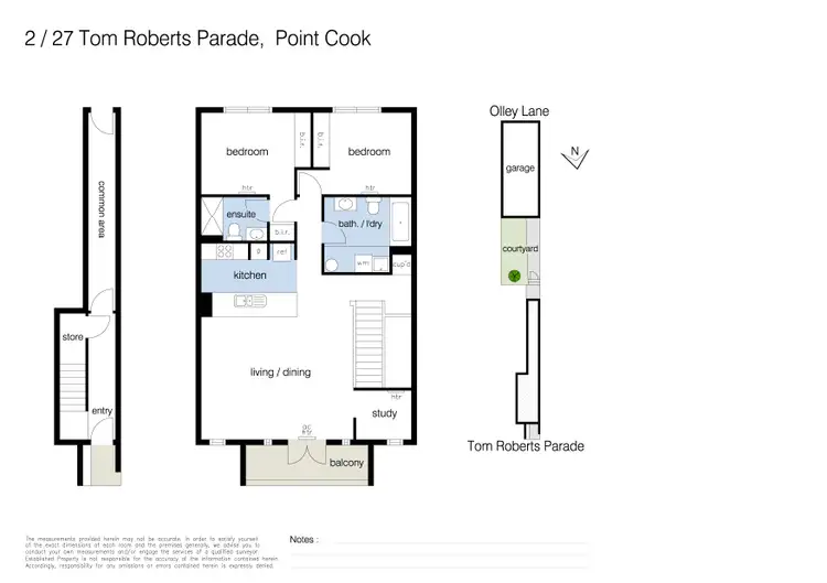 Floorplan of Homely house listing, 2/27 Tom Roberts Parade, Point Cook VIC 3030