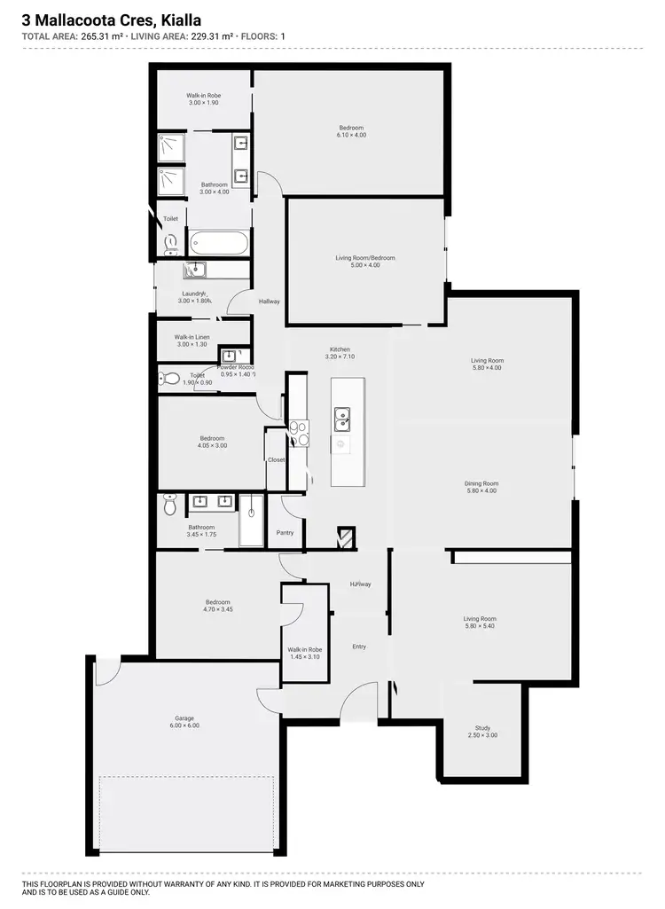 Floorplan of Homely house listing, 3 Mallacoota Drive, Kialla VIC 3631