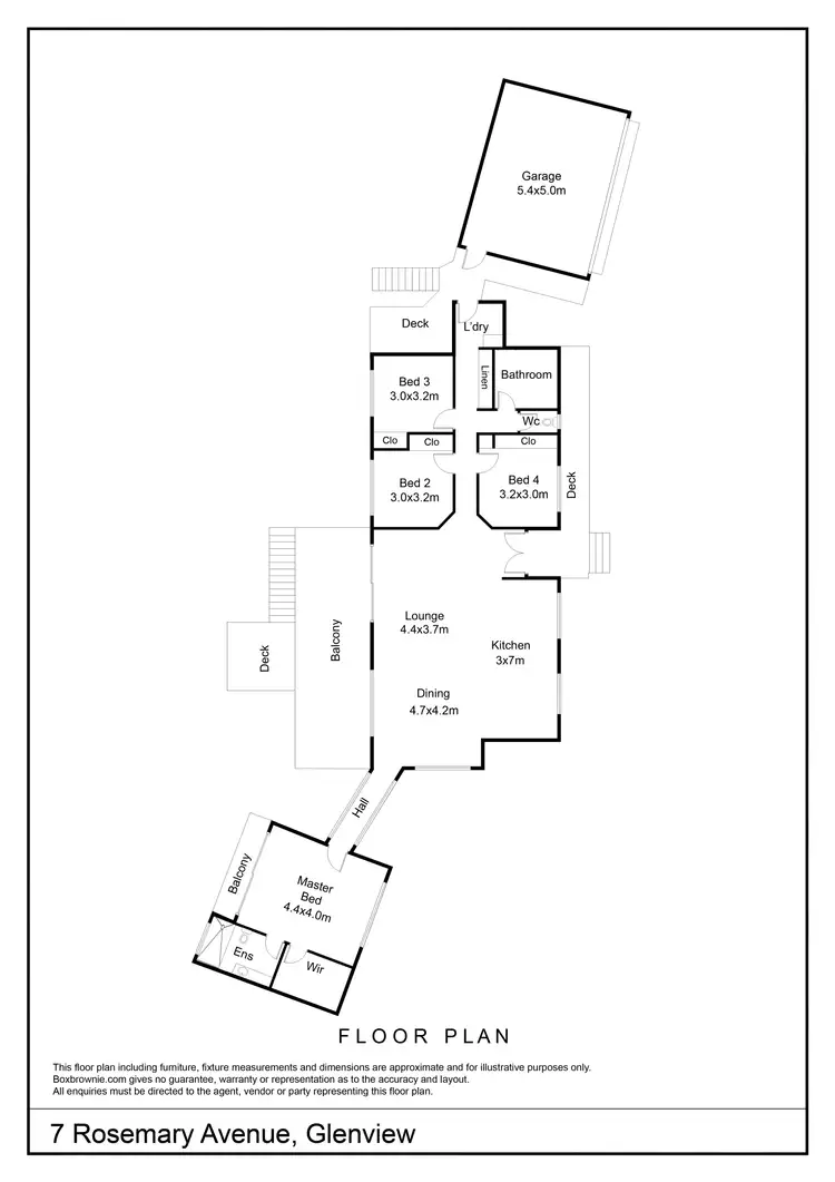 Floorplan of Homely house listing, 7 Rosemary Avenue, Glenview QLD 4553