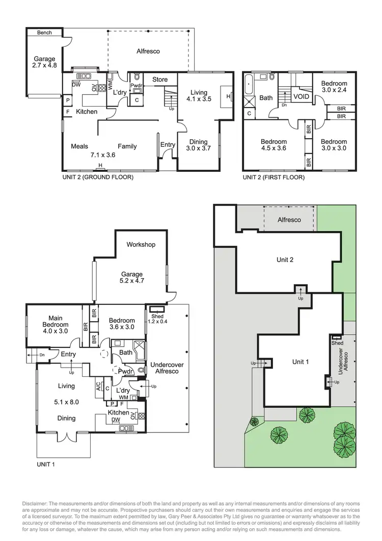 Floorplan of Homely house listing, 1 & 2/34b Poath Road, Hughesdale VIC 3166