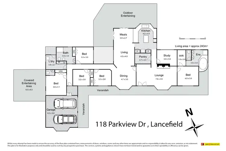 Floorplan of Homely house listing, 118 Parkview Drive, Lancefield VIC 3435