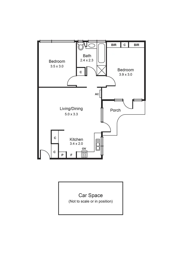 Floorplan of Homely apartment listing, 23/28 Fulton Street, St Kilda East VIC 3183