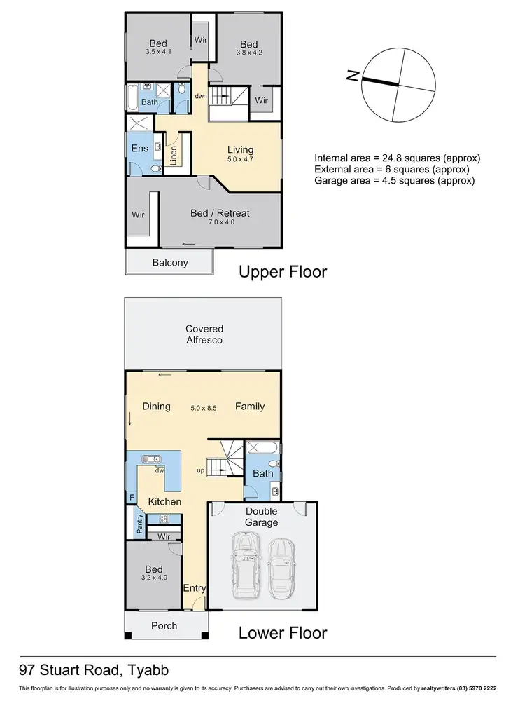 Floorplan of Homely house listing, 97 Stuart Road, Tyabb VIC 3913