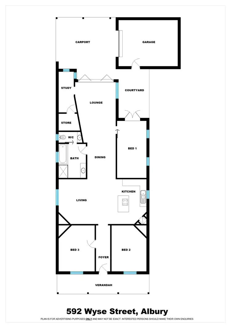 Floorplan of Homely house listing, 592 Wyse Street, Albury NSW 2640