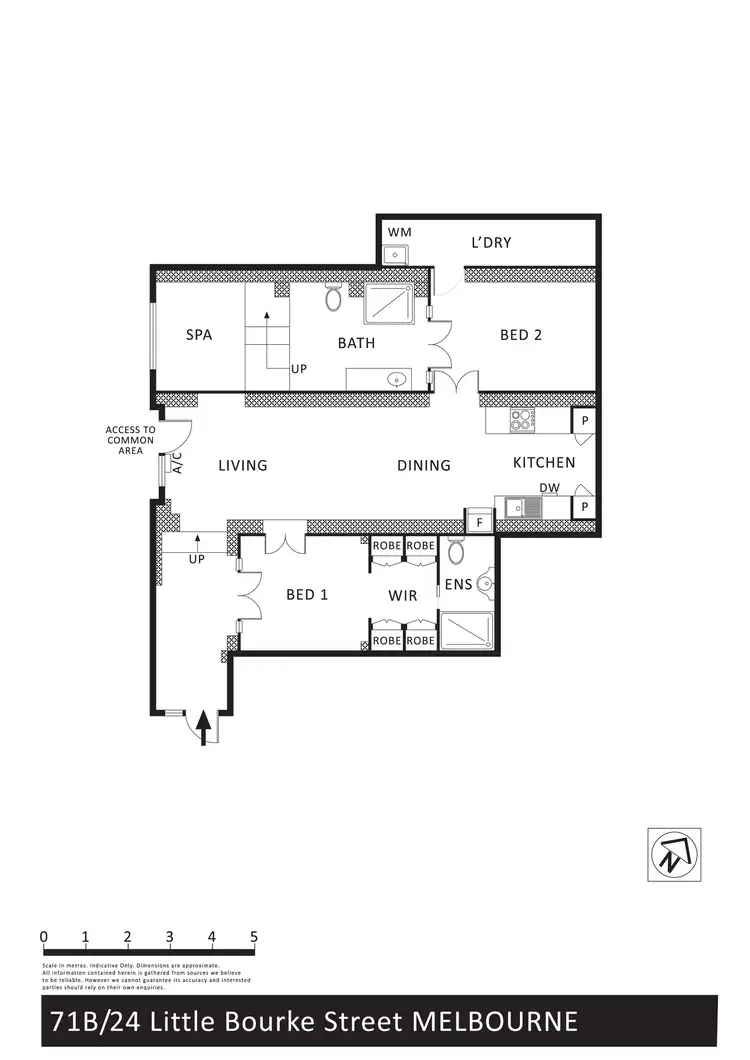 Floorplan of Homely apartment listing, 71b/24 Little Bourke Street, Melbourne VIC 3000