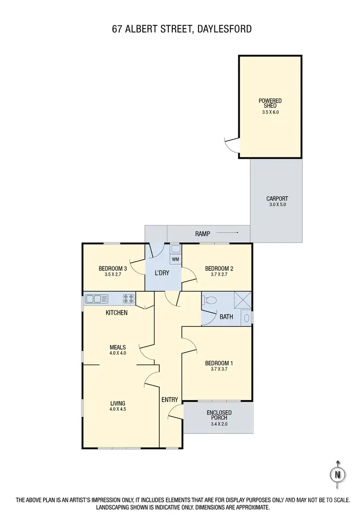 Floorplan of Homely house listing, 67 Albert Street, Daylesford VIC 3460