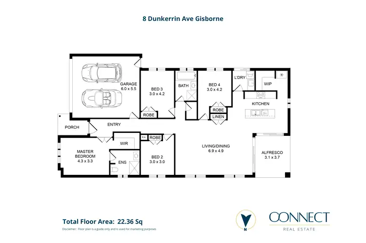 Floorplan of Homely house listing, 8 Dunkerrin Avenue, Gisborne VIC 3437