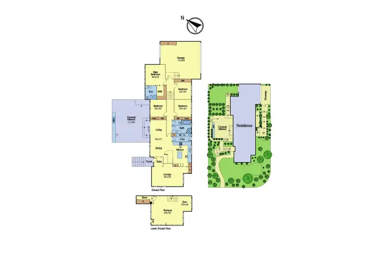 Floorplan of Homely house listing, 24 Glenister Drive, Eltham VIC 3095
