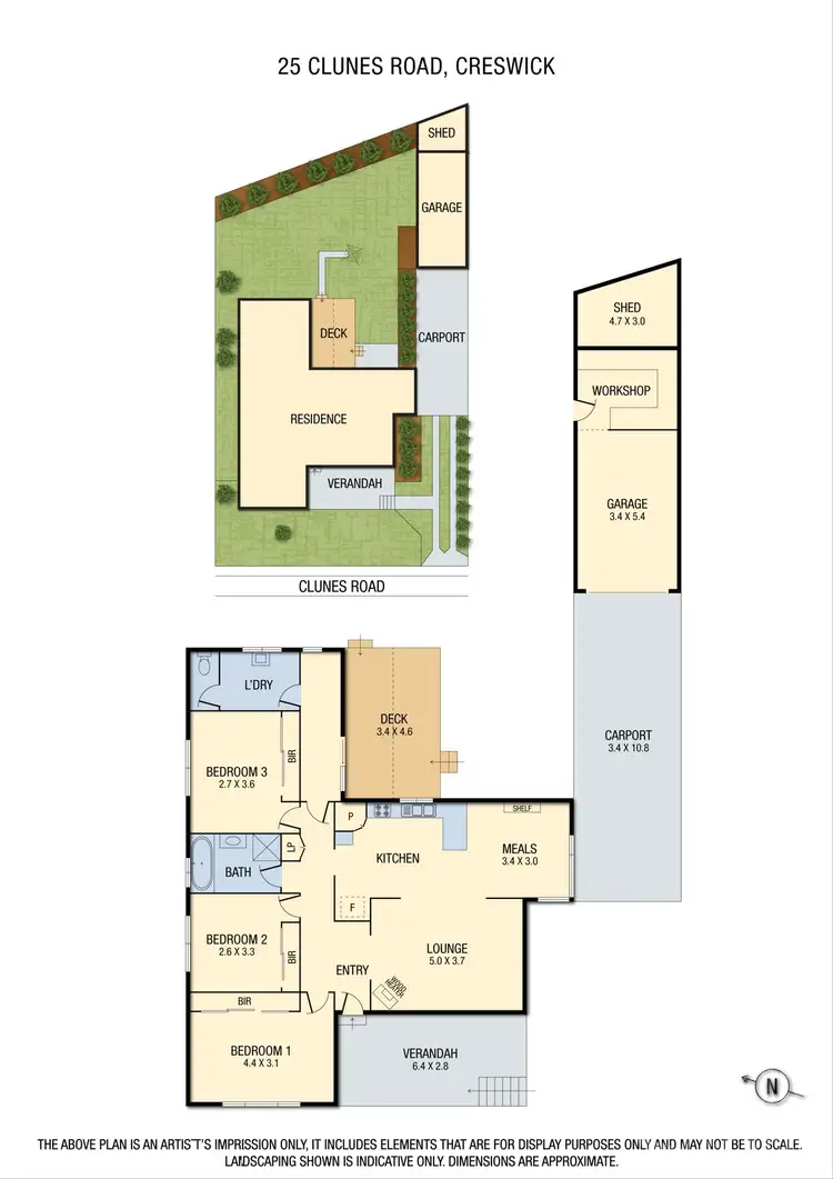 Floorplan of Homely house listing, 25 Clunes Road, Creswick VIC 3363