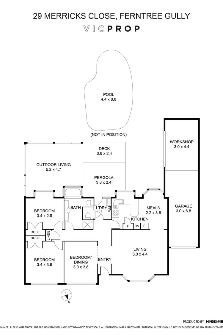 Floorplan of Homely house listing, 29 Merricks Close, Ferntree Gully VIC 3156
