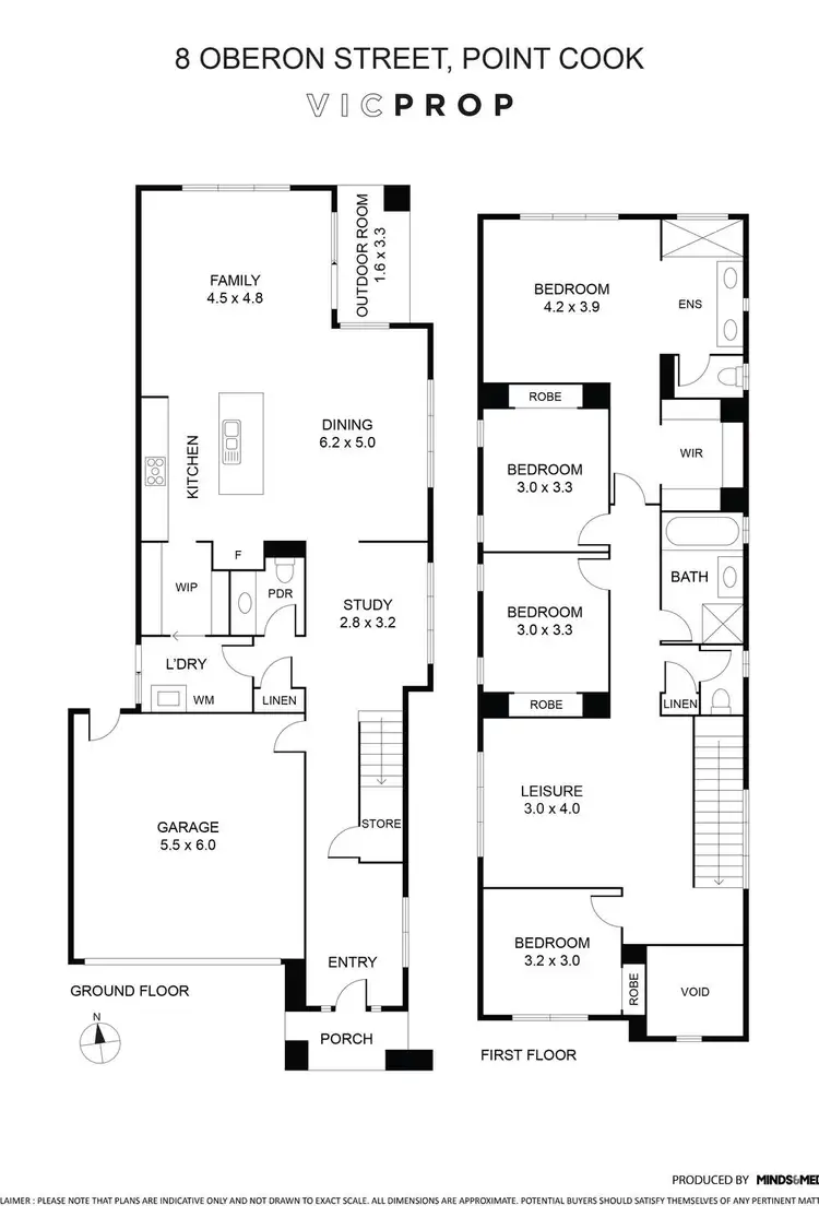Floorplan of Homely house listing, 8 Oberon Street, Point Cook VIC 3030