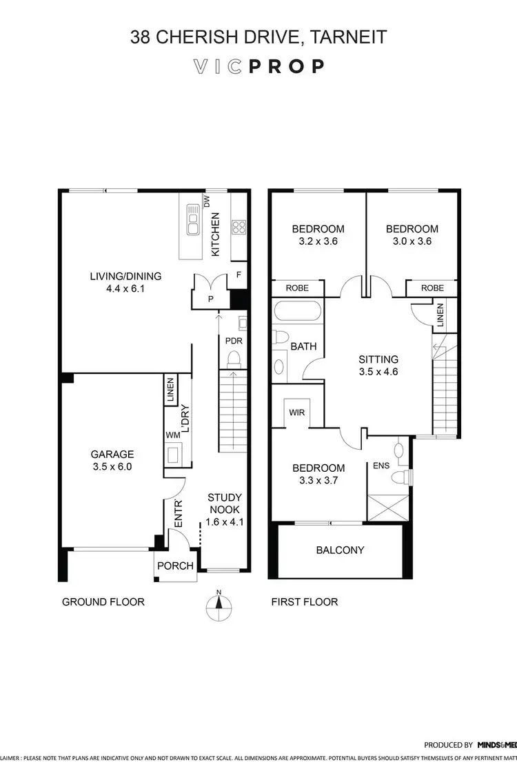 Floorplan of Homely townhouse listing, 38 Cherish Drive, Tarneit VIC 3029