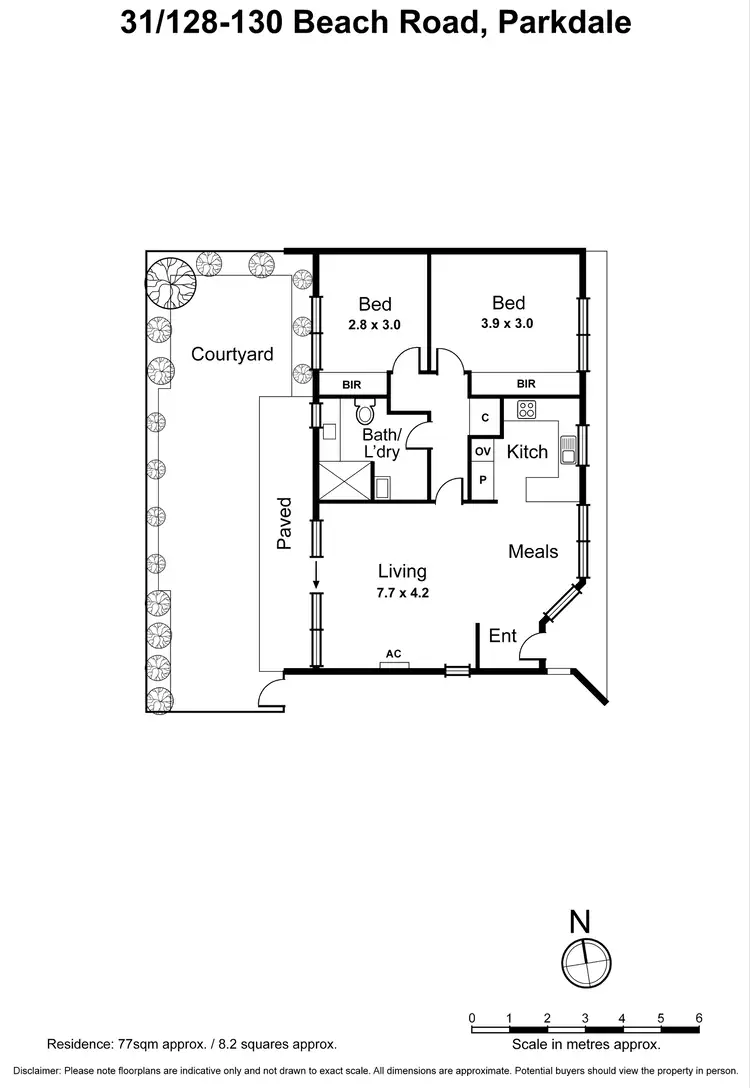 Floorplan of Homely villa listing, 31/128-130 Beach Road, Parkdale VIC 3195