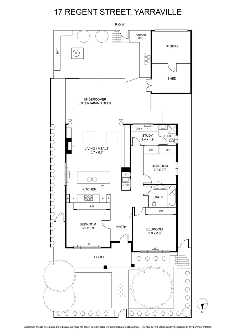 Floorplan of Homely house listing, 17 Regent Street, Yarraville VIC 3013