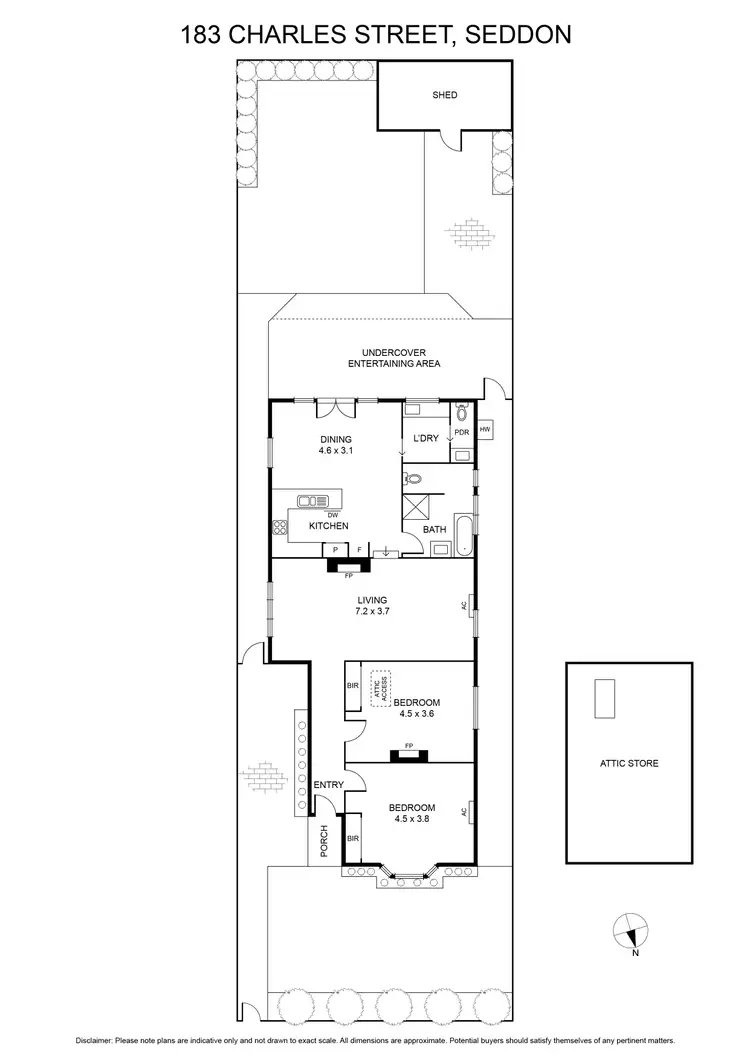 Floorplan of Homely house listing, 183 Charles Street, Seddon VIC 3011